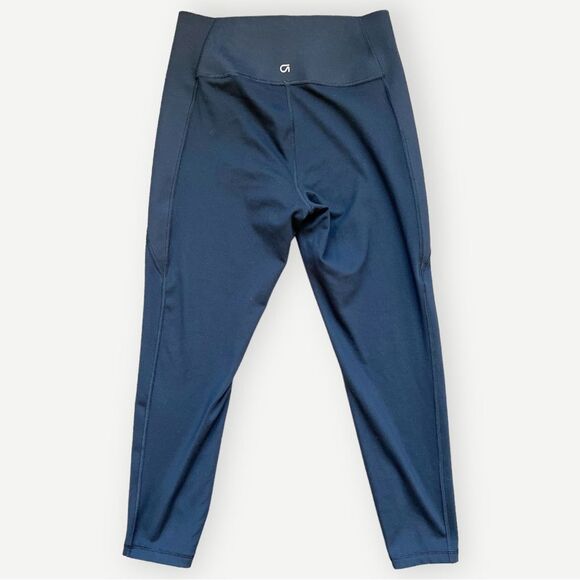 Gap Gapfit Black Athleisure Workout Cropped Stretch Gym Leggings. Medium. - Picture 3 of 8